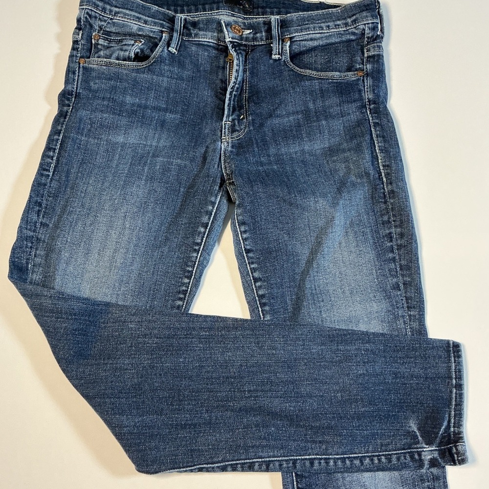 MOTHER The Looker Ankle Skinny Mid Rise Jeans Medium Wash Blue Size 27